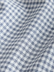 Grey N. Premium Slim Fit Cotton Stretch Gingham Check Formal Shirt - Image 8 of 8