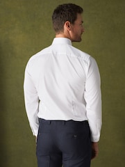White Rose Dufton Slim Fit Smart Shirt Tie and Pocket Square Set - Image 4 of 8