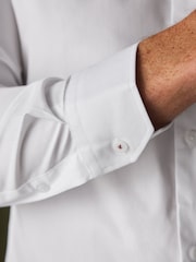 White Rose Dufton Slim Fit Smart Shirt Tie and Pocket Square Set - Image 6 of 8