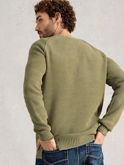 White Stuff Green Gatley Henley Jumper - Image 2 of 6