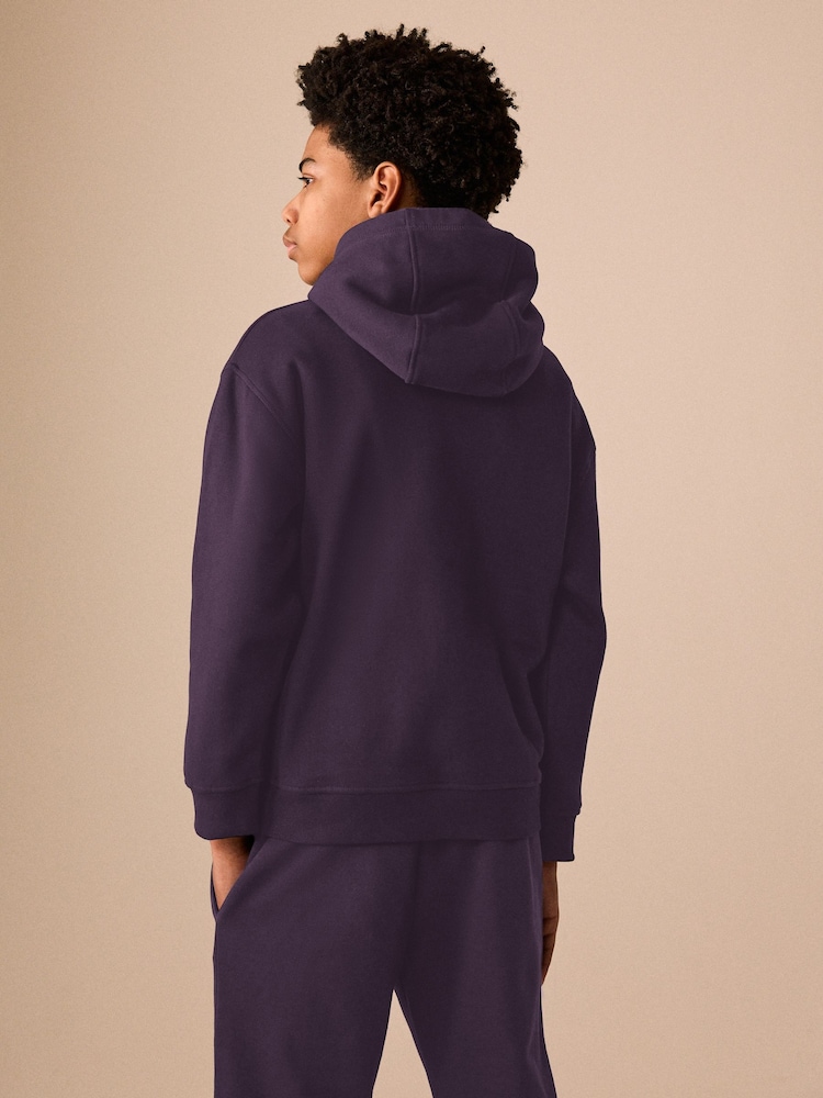 Purple Overhead Hoodie (3-16yrs) - Image 4 of 4 Purple Overhead Hoodie (3-16yrs) - Image 4 of 4