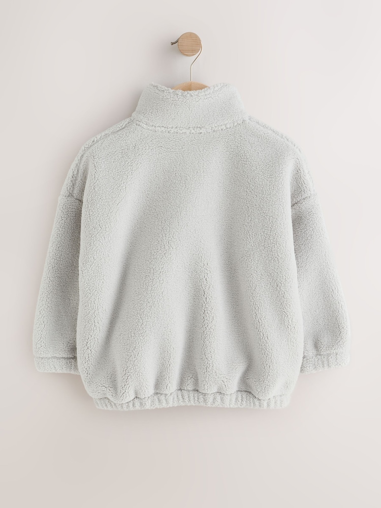 Grey Funnel Neck Fleece (3-16yrs) - Image 2 of 6
