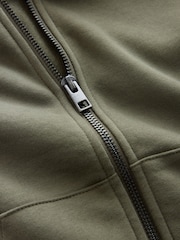 Khaki Zip Through Sweat Hoodie (3-16yrs) - Image 5 of 5