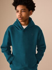 Teal Skull Overhead Hoodie (3-16yrs) - Image 1 of 4