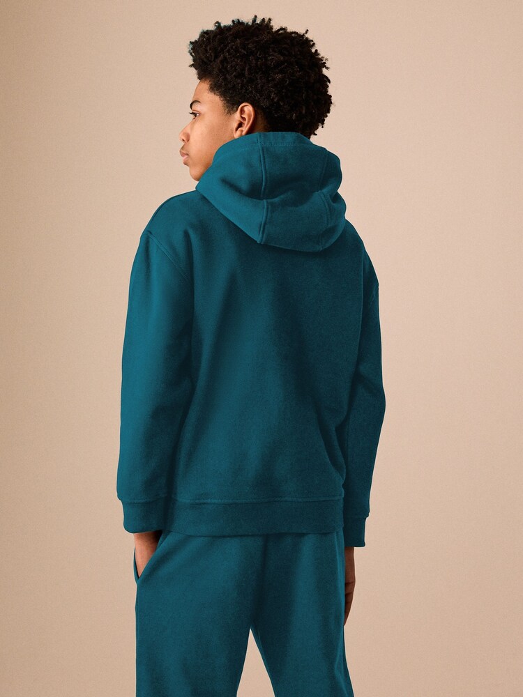 Teal Skull Overhead Hoodie (3-16yrs) - Image 4 of 4
