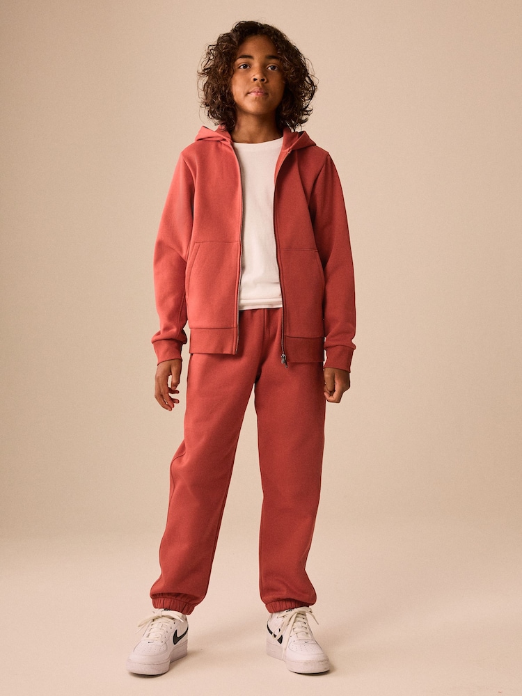 Rust Brown Skull Zip Through Sweat Hoodie (3-16yrs) - Image 2 of 4 Rust Brown Skull Zip Through Sweat Hoodie (3-16yrs) - Image 2 of 4