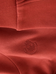 Rust Brown Skull Zip Through Sweat Hoodie (3-16yrs) - Image 8 of 8