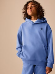 Mid Blue Skull Overhead Hoodie (3-16yrs) - Image 1 of 4