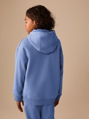 Mid Blue Skull Overhead Hoodie (3-16yrs) - Image 3 of 4