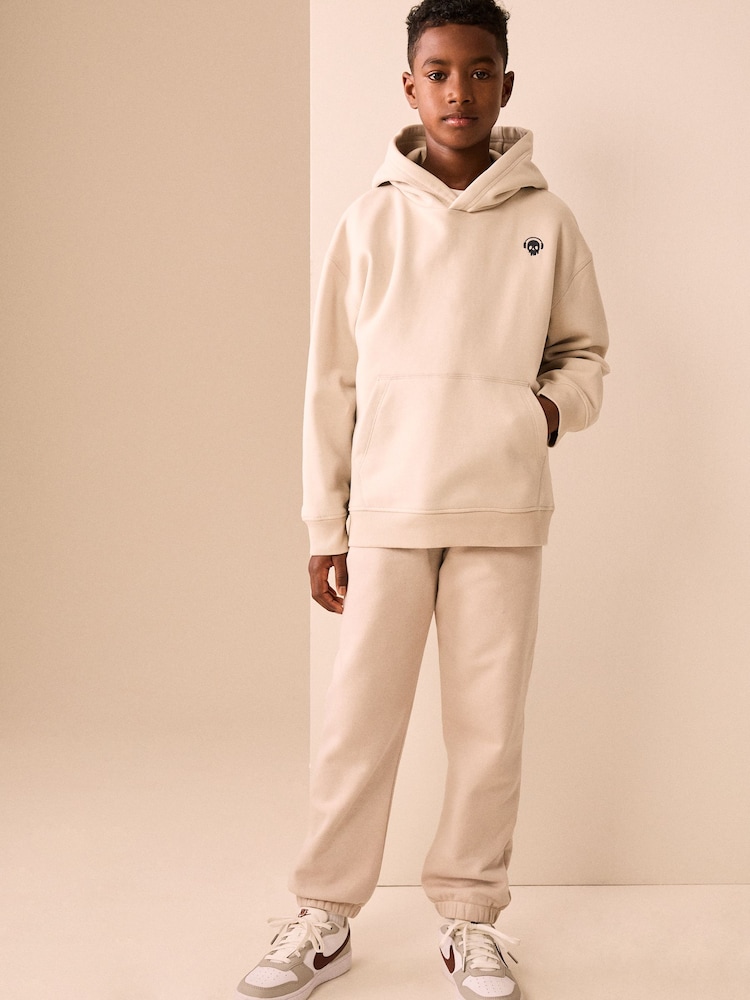 Ecru Skull Overhead Hoodie (3-16yrs) - Image 2 of 9 Ecru Skull Overhead Hoodie (3-16yrs) - Image 2 of 9