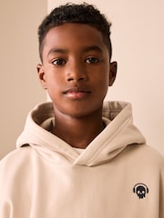 Ecru Skull Overhead Hoodie (3-16yrs) - Image 5 of 9