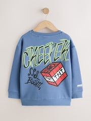 Blue Minecraft Crew Neck Hoodie (3-16yrs) - Image 2 of 4