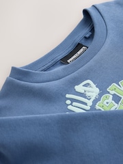 Blue Minecraft Crew Neck Hoodie (3-16yrs) - Image 3 of 4