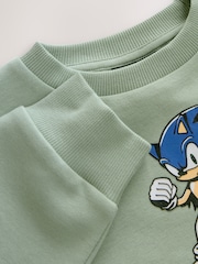 綠色 - Sonic Print Crew Neck Sweatshirt (3-16yrs) - 圖片 3，共 5