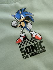 綠色 - Sonic Print Crew Neck Sweatshirt (3-16yrs) - 圖片 4，共 5