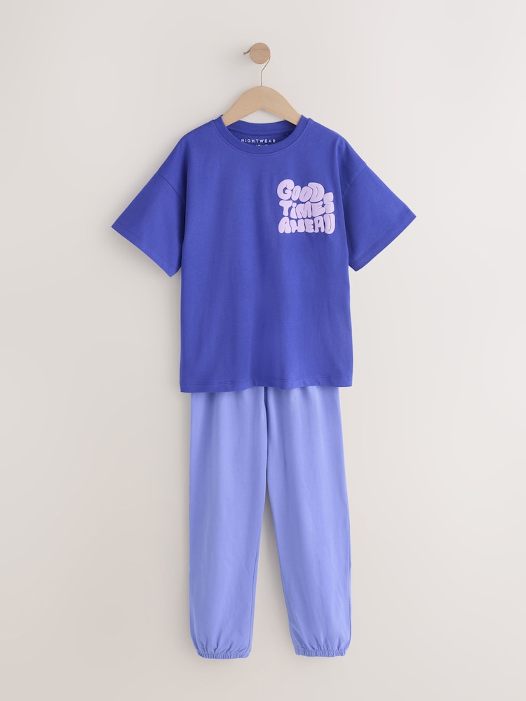 Blue Jogger Pyjamas 1 Pack (3-16yrs) - Image 1 of 4