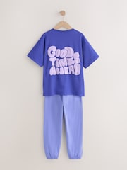 Blue Jogger Pyjamas 1 Pack (3-16yrs) - Image 2 of 4
