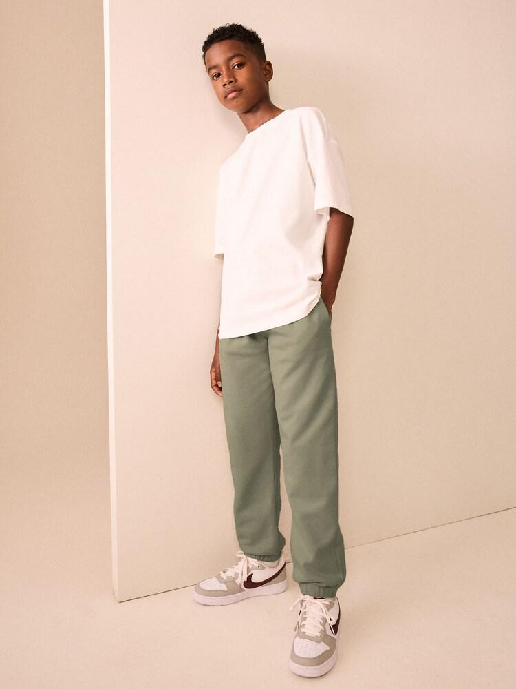 Khaki Green Regular Fit Joggers (3-16yrs) - Image 2 of 5