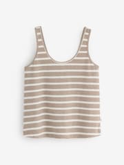 Laura Ashley Neutral Knitted Lounge Vest - Image 4 of 6