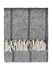 Yard Navy Hedon Tasselled Outdoor Throw - Image 4 of 5