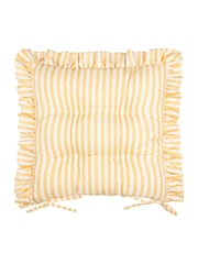 Wylder Set of 2 Millie Ruffle Seat Pads - תמונה 3 מתוך 6