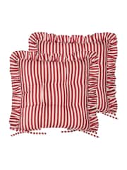 Wylder Set of 2 Millie Ruffle Seat Pads - תמונה 2 מתוך 6