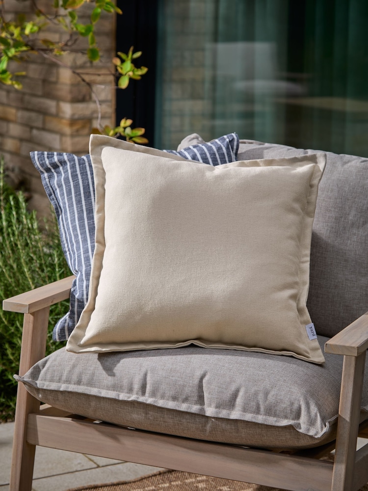 Yard Natural Holmfirth Canvas Outdoor Cushion - Image 1 of 6