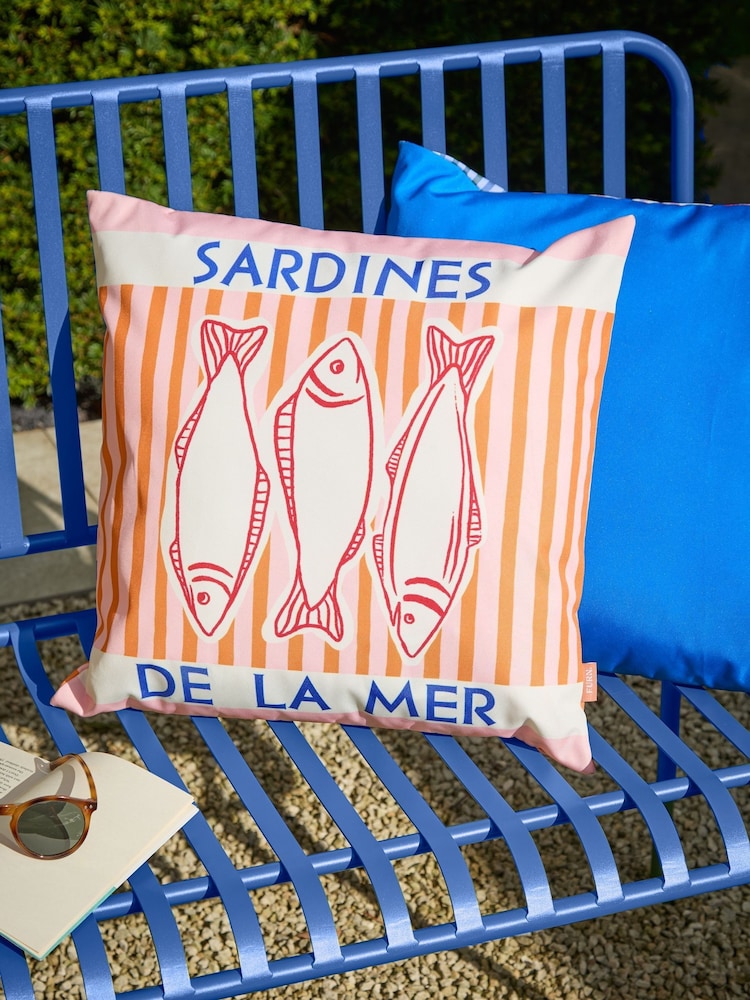 Furn Mediterranean Sardines Outdoor Cushion - Image 1 de 6