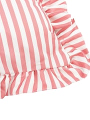 Wylder Pink Millie Ruffle Striped Outdoor Cushion - Image 5 of 5