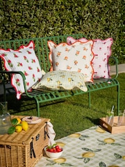 Furn Blue Fruits Strawberries Outdoor Cushion - Image 2 of 5