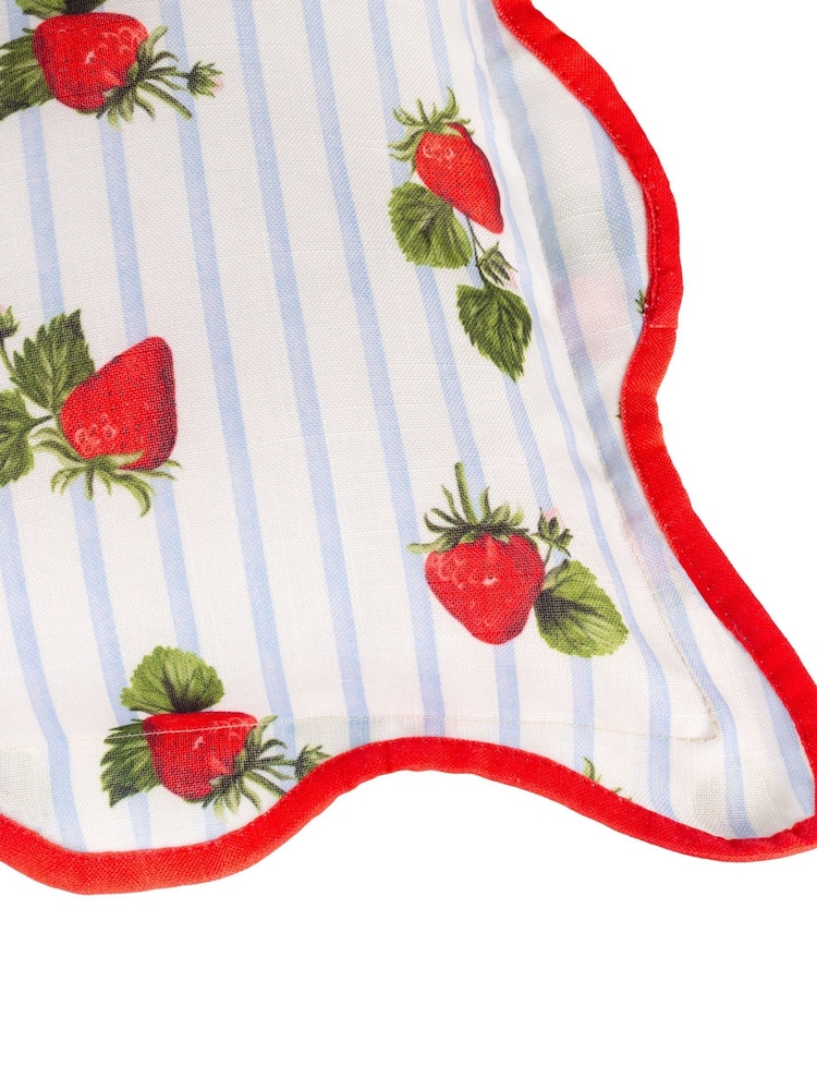 Furn Blue Fruits Strawberries Outdoor Cushion - Image 5 of 5 Furn Blue Fruits Strawberries Outdoor Cushion - Image 5 of 5