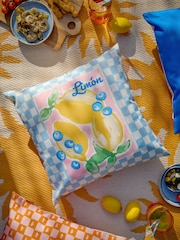 Furn Sky Blue Mediterranean Limon Outdoor Cushion - Image 1 of 6