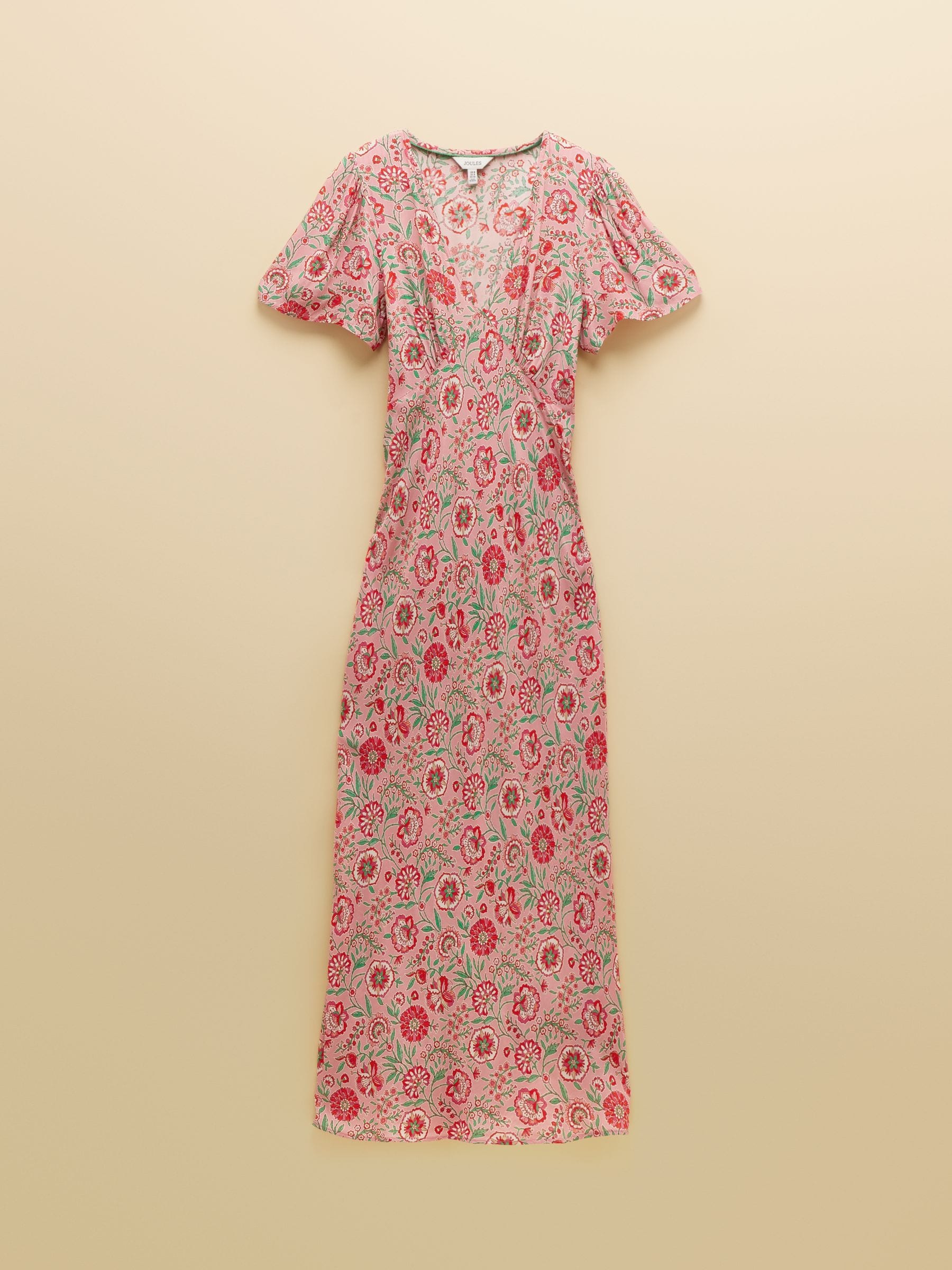 Buy Joules Lainey Pink Floral Print Bias Cut Maxi Dress from Next USA