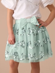 Angel & Rocket Green Delta Sequin Skirt - Image 1 of 3