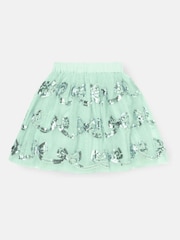 Angel & Rocket Green Delta Sequin Skirt - Image 3 of 3