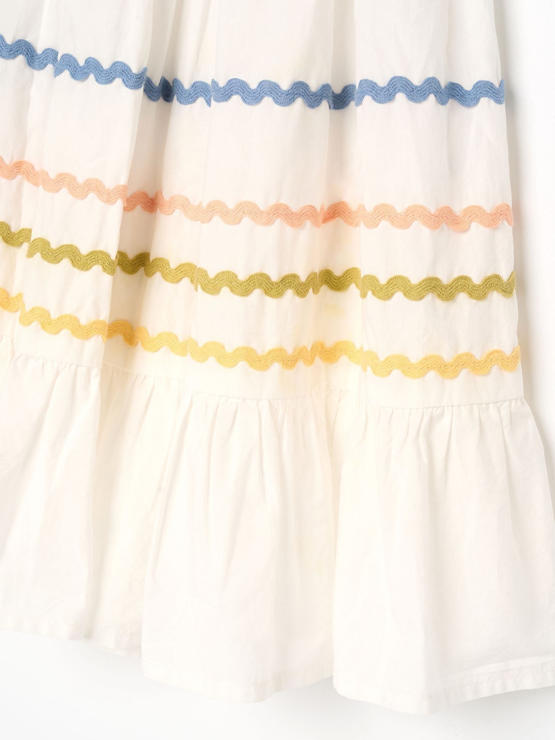 Buy Angel & Rocket White Monique Ric Rac Detail Maxi Dress from