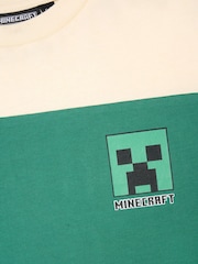 Angel & Rocket Green Minecraft Oversized Varsity T-Shirt - Image 6 of 6