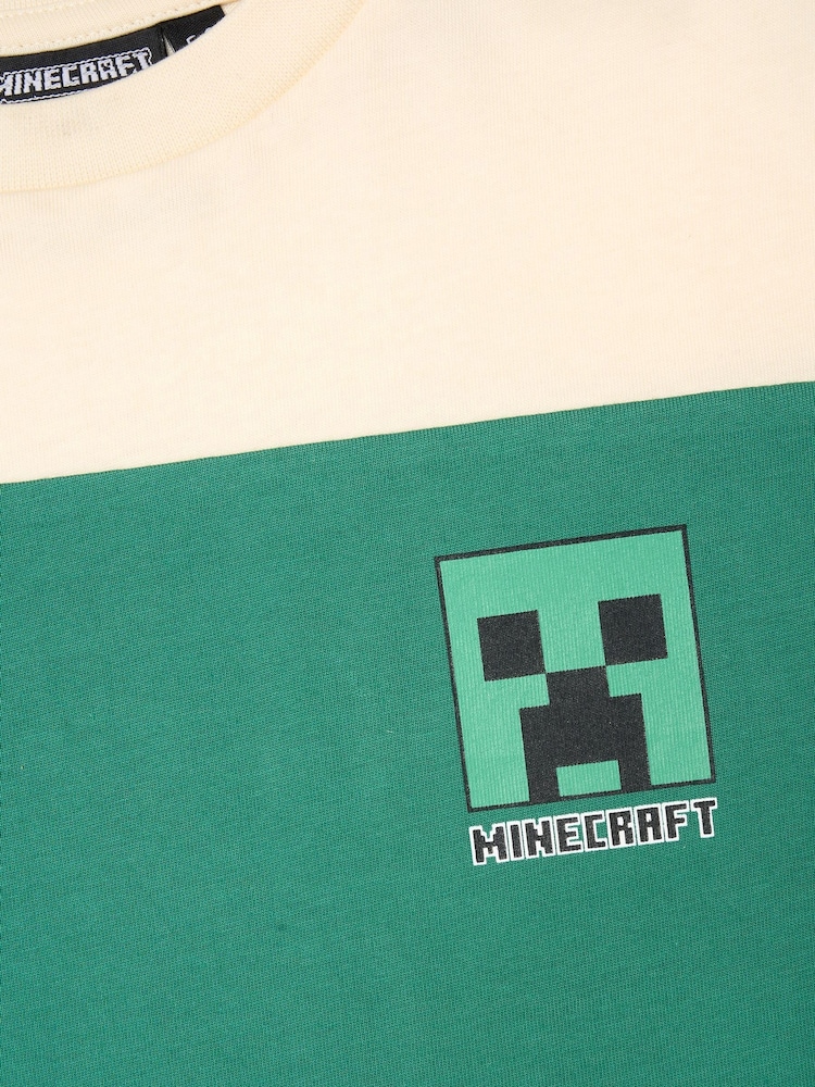 Angel & Rocket Green Minecraft Oversized Varsity T-Shirt - Image 6 of 6