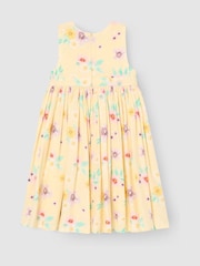 Angel & Rocket Natural Edie Linen Floral Dress - Image 6 of 7