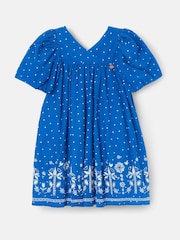 Angel & Rocket Josie Palm Embroidered Swing Dress - صورة 6 من 8