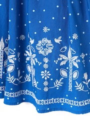 Angel & Rocket Josie Palm Embroidered Swing Dress - صورة 8 من 8