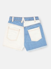 Angel & Rocket Blue Rafaela Contrast Wash Denim Shorts - Image 6 of 7