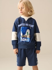 Angel & Rocket Blue Sonic Varsity Sequin Sweatshirt - Image 4 of 7