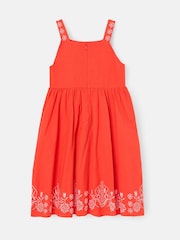Angel & Rocket Red Pippa Red Embroidered Dress - Image 6 of 7