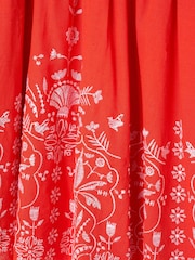 Angel & Rocket Red Pippa Red Embroidered Dress - Image 7 of 7