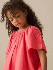 Angel & Rocket Pink Lori Heart Swing Dress - Image 4 of 8