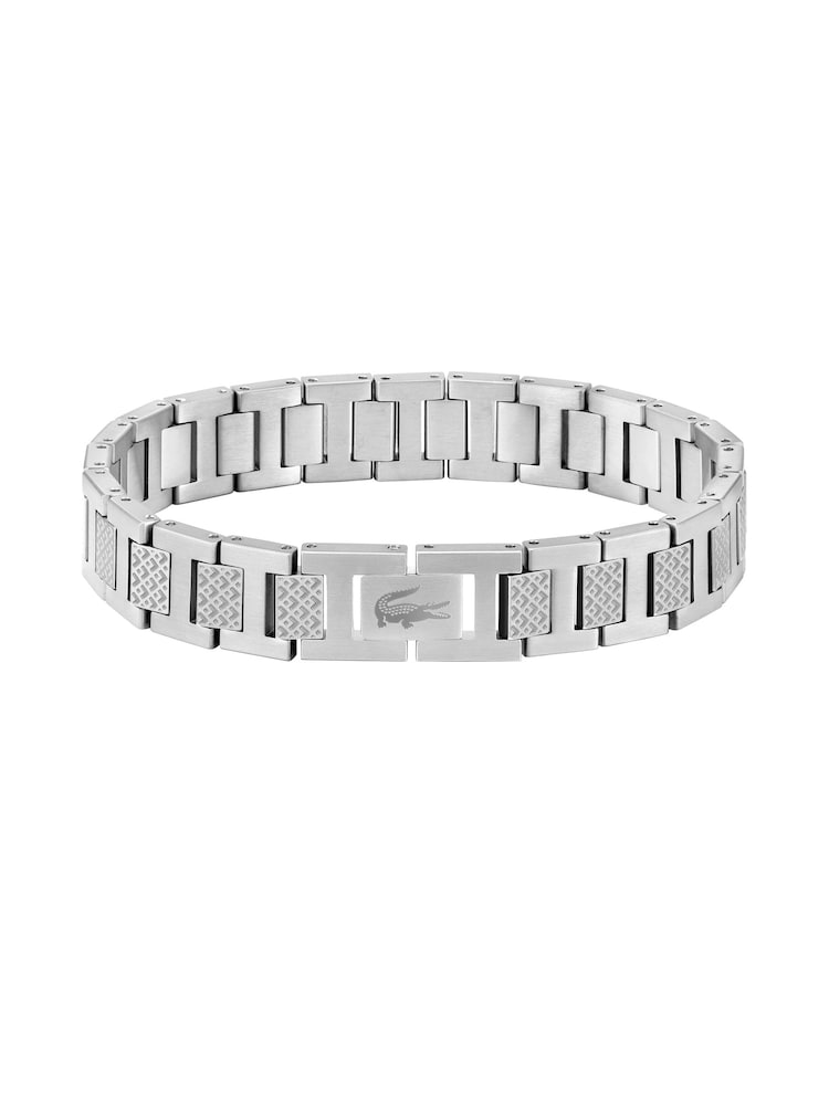 Lacoste Silver Tone Men's Stainless Steel Metropole Bracelet - Image 1 of 3
