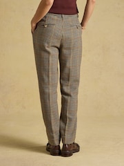 Joules Cora Tapered Leg Elton Tweed Brown Trouser - Image 2 of 8