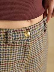 Joules Cora Tapered Leg Elton Tweed Brown Trouser - Image 5 of 8
