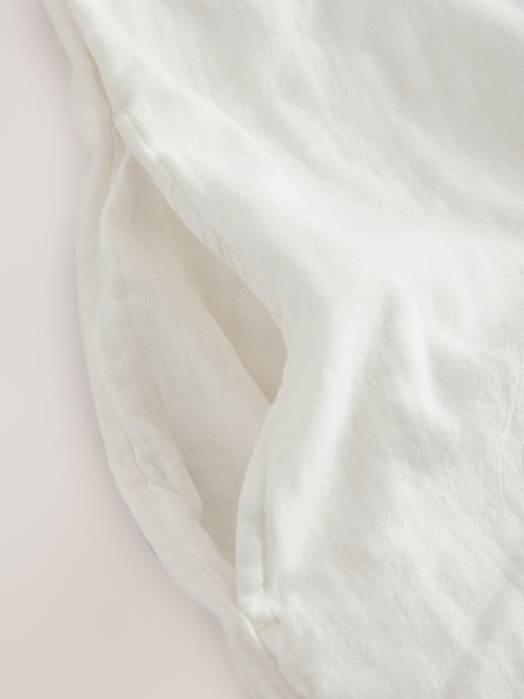 White Double Cloth Romper - Image 7 of 7 White Double Cloth Romper - Image 7 of 7
